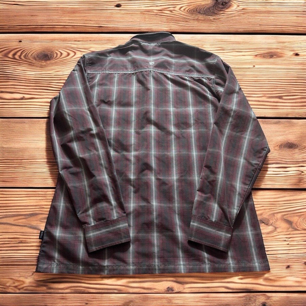 Kuhl Button Down Shirt Mens Medium Plaid Short Sleeve Hiking - Picture 6 of 6